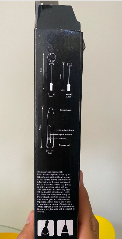 BATIDOR ELECTRICO RECARGABLE PREMIUM